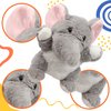 Cuteoy Plush Elephant Hand Puppet Stuffed Animal Toy Open Movable Mouth Creative Role Play Storytelling Plushies Gifts for Kids Toddlers Birthday Christmas