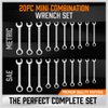 HORUSDY 20-Piece Mini Wrench Set, Small Wrench Set, Metric and SAE Mini Combination Wrench Set