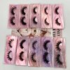 Ellazzle 10 Pairs Faux Mink Eyelashes Wholesale Lashes Pack, Lashes Natural Look 16mm-20mm False Eyelashes Pink