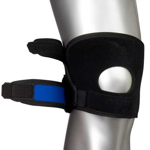 Zamst JK-1 Sports Knee Brace With Pressure Pad Relieving Pain On the Tendon For Osgood Schlatter Disease-for Volleyball, Basketball, Running, Tennis, Pickleball-Black, Medium