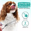 Pawtrim Professional Pet Grooming Kit – 6 in 1 Dog Grooming Scissor Kit - Dog & Cat Grooming Supplies - Adjustable Screw Scissors, 4CR Stainless Steel Dog Clippers, Hair Thinning Shears, Rubber Grips…