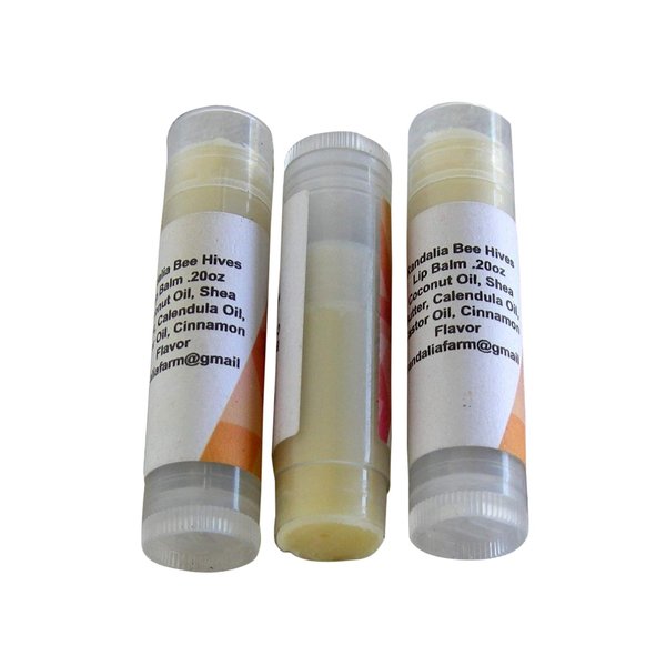 Set of 3 Lip Balm, Cinnamon, Randalia Bee Hives