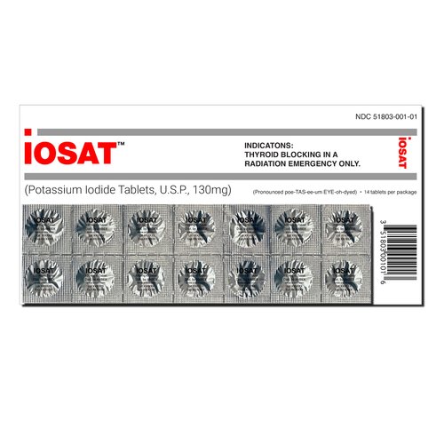 IOSAT Potassium Iodide 14 Tablets