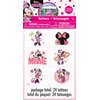 Minnie Mouse Party Temporary Tattoos | Assorted Designs | 24 Pcs