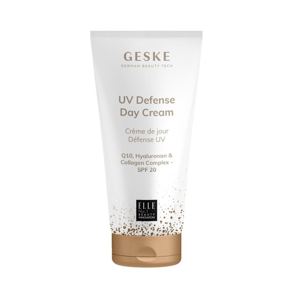 GESKE UV Defense Day Cream | SPF 20 | Q10 Face Cream with Collagen | Moisturizing, Anti-Wrinkle Skin Cream | Vegan Formula | Complements GESKE SmartAppGuided™ Devices | For Men, Women & All Genders