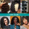 Malaysian Water Wave Bundles with Closure 12A Bundles Human Hair Ocean Wave Wet & Wavy Human Hair Bundles with Lace Closure 100% Human Hair Extensions Remy Hair Bundles (8 8 8+8inch)