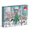 Galison Michael Storrings Snowfall on Park Avenue 1000 Piece Puzzle from Galison - Perfect Holiday Puzzle for Adults, Beautifully Illustrated Winter Scene of Park Avenue, New York, Fun Indoor Activity