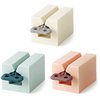 Y-Kelin 3 PCS Toothpaste Squeezer, Rolling Tube Toothpaste Squeezer with Frosted Handles Toothpaste Holder Stand Bathroom Organizer,Saves Toothpaste and Creams (Pink + White + Light Blue)