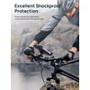 Marspeeder Bike Motorcycle Phone Mount, Super Stable Bike Motorcycle Phone Holder with Security Lock, Bicycle Phone Mount with Soft Cushion & Adjustable Metal Clip Compatible with 4.7''-6.8'' Phone