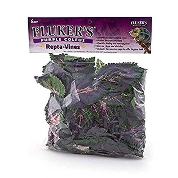 Fluker's Repta Vines for Reptiles and Amphibians Terrariums, Purple Coleus