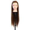 Mannequin Head Real Makeup Hairdresser Training Head Cosmetology Doll Head Blond Model Without Stand for Practicing Glamour Hairstyles