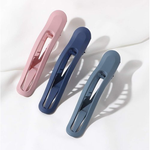 6PCS Hair Claws Clips No Slip Strong Hair Clips Teeth Curve Durable Alligator Duck Bill Jaw Clips Hair Styling Accessories (01)