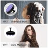 MCIGICM Hair Scalp Massager Shampoo Brush: 2 Pack Wet and Dry Hair Scalp Brush Soft Silicone Head Scrubber Dandruff Brush for Women Men or Pets