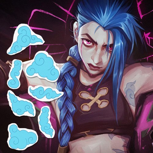 Jinx Temporary Tattoos FULL Set - Jinx Cosplay Costume Tattoos