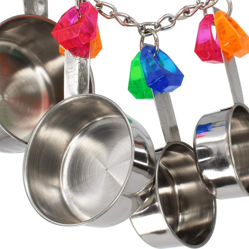 Bonka Bird Toys 1410 Cup Delight 7" x 13", Parrot, Cage Toy, Conure, Quaker, Caique, Eclectus, and Similar Birds.