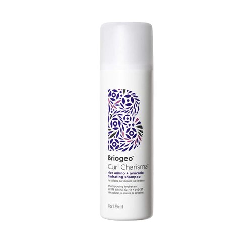 Briogeo Curl Charisma Rice Amino + Avocado Hydrating Shampoo, Define and Moisturize Wavy, Curly, and Coily Hair,Sulfate-free, Anti-Frizz, Hydrating Cleanse, Vegan, Cruelty-Free, 8 fl oz