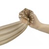 Full Shine Sew In Weft Hair Extensions Human Hair Color Golden Blonde Highlighted Medium Blonde Hair Hand Tied Weft Extensions Invisible Hair Extension 18 Inch Genius Weft Hair Extensions Human Hair