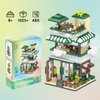 XIU City Cafe Building Block Toys,(1025pcs) Mini Brick Street View Building Block Set, MOC Coffee Shop Streetscape Block Kit for Adults, Creative Gifts idea for Adult Kids Age 8 10 12 14+
