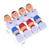 Hotusi 4Pcs Rod Foosball Soccer Table Football Men Player Replacement Parts(Red+Blue)