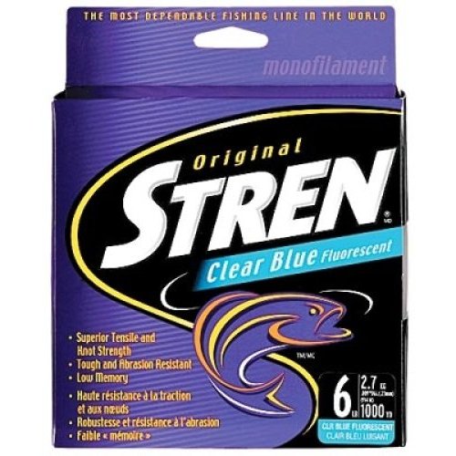 Stren Original®, Clear/Blue Fluorescent, 14lb | 6.3kg Monofilament Fishing Line, Suitable for Freshwater Environments
