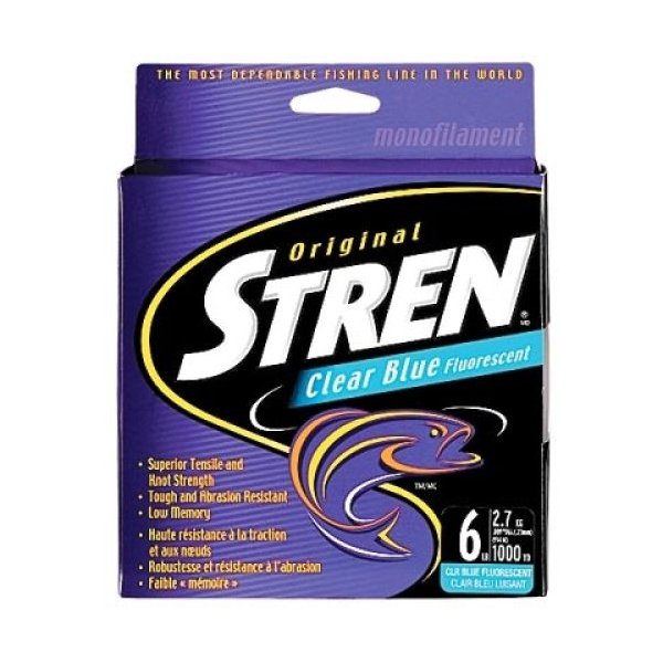 Stren Original®, Clear/Blue Fluorescent, 14lb | 6.3kg Monofilament Fishing Line, Suitable for Freshwater Environments