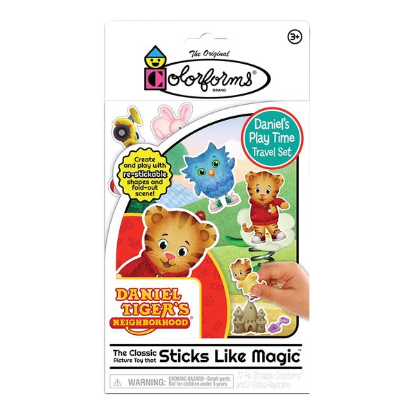 Colorforms Travel Set, Stickers for Kids – Daniel Tiger Toys, Arts and Crafts, Reusable Sticker Book, Kids Stickers, Toddler Crafts, Stickers for Boys, Girls, Arts & Crafts, Craft Supplies, Ages 3+