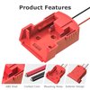 Power Wheels Adapter for Milwaukee, M18 18V Battery Adapter Power Wheels Battery Conversion Kit with Fuse Holder and 3PCS 30Amp Fuses UIInosoo for DIY, RC Toys and Robotics, Red