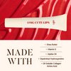 edandi OMG Cute Lips Lip Gloss and Treatment, Non-Sticky with Hydrating Shea Butter, Lightweight, High Shine Finish, Red Vanilla Frosting
