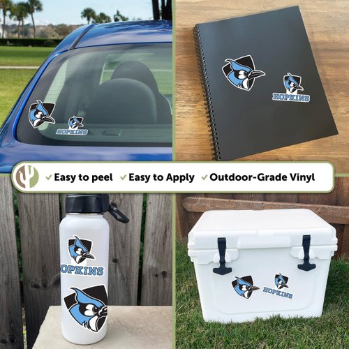 Johns Hopkins University Blue Jays JHU Sticker Vinyl Decal Laptop Water Bottle Car Scrapbook (4 Inch Set V1)