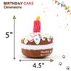 lilfrd Dog Birthday Cake Toy - Dog Birthday Girl Boy Gifts, Squeaky Plush Dog Birthday Toy