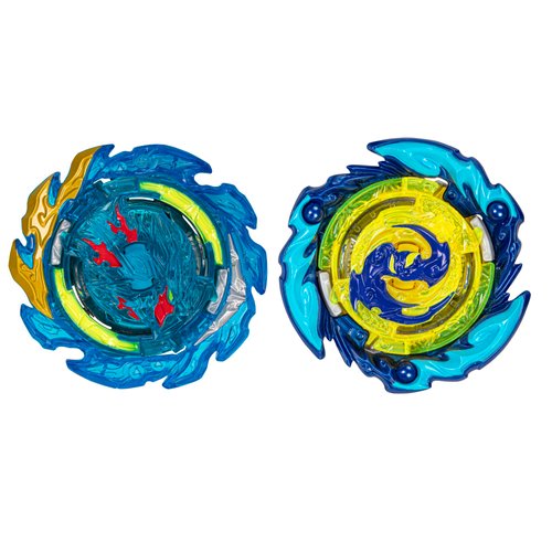 Beyblade Burst QuadStrike Dual Pack, 2-Pack Komet Helios H8 and Tidal Pandora Epic P8 Competition Spinners