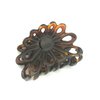 Parcelona French Plume Tortoise Shell Small Celluloid Jaw Hair Claw Clip Clamp Clutcher- 2 inches