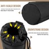 IronSeals Adjustable Tactical Water Bottle Pouch Foldable MOLLE Water Bottle Holder Drawstring Open Top Travel Water Bottle Bag