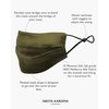 KARIZMA Beverly Hills Silk Face Mask. Olive Fashionable Designer Face Mask for Women. Washable Fabric Face Mask Reusable Facemask. 19 Momme Mulberry Silk Mask - Luxury Fashion Masks for Women