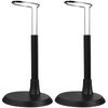 Toyvian 2 Pcs Doll Stands Adjustable Doll Support Black Action Figure Display Holder Doll Organizers Brackets Doll Display Holders for Dolls Accessories Home Shop, 14-20cm