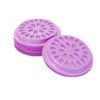 100 PCS Disposable Plastic Glue Pallet Pad for Eyelash Extensions Purple Flower Shaped Lashes Gasket Adhesive Pigment Holder Base for Nail Art or Tattoo Ink