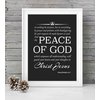 Philippians 4:6-7 Inspirational Wall Art Print - "God Will Guard Your Hearts And Thoughts" - 8x10" Scripture Print For Living Room, Religious Wall Decor, Wall Art Scripture, Home Decorations, Unframed