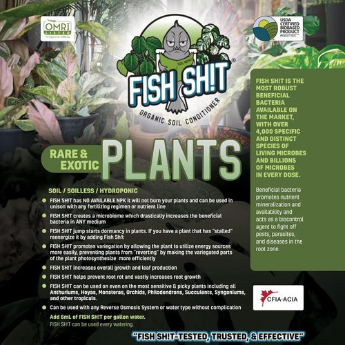 FISH SH!T ORGANIC SOIL CONDITIONER (250ml) Fertilizer for Increased Yield & Flavor - Plant Fertilizer, Plant Nutrients for Soil, Soilless, Hydroponic Farming - Garden Fertilizer