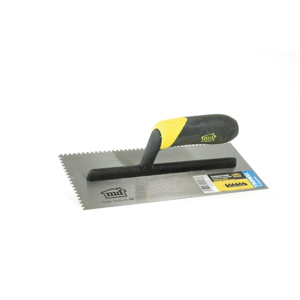 Square Notch Trowel - Premium Quality Professional Tool - MD Building Products 20057