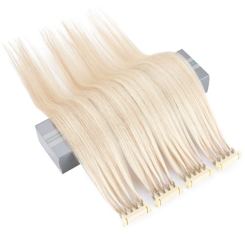 6D First Generation Hair Piece, 100% Real Natural Hair Extensions, Can Perm and Dye Hair No Tangling, Ten Bunches in a Row (22Inch, 18P613）