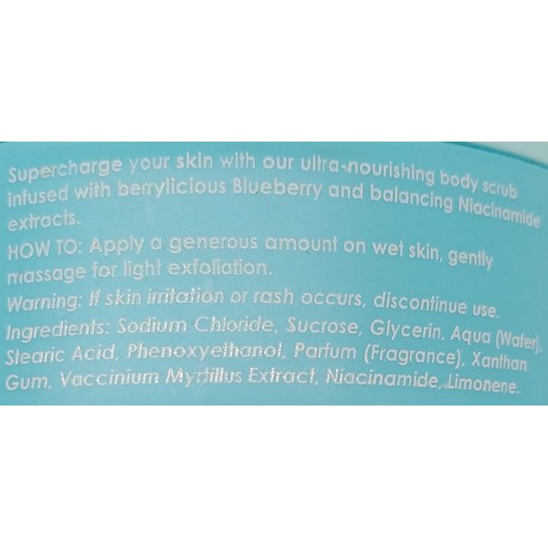 Ciroa, Blueberry & Niacinamide, BODY SCRUB, 21.2 oz (600gr) (Pack of One)