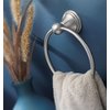 Moen Preston Collection Spot Resist Brushed Nickel 7-inch Bathroom Hand Towel Ring, Wall Mounted Towel Hanger, DN8486BN