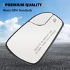New Passenger Right Side Mirror Replacement for Ford Fusion 2013-2020 Pass Power Heated Glass - Replace DS7Z17K707B - Side Heated Convex Mirror Glass w/Rear Holder (Passenger Side(Right))