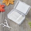 Dental Floss Picks, 5 Travel Floss Cases 300 Counts Dental Flossers,Floss Sticks,Tooth Floss,Dental Sticks,Dental Picks Disposable,Teeth Flossers Picks,Gift 1 Mini Toothpick Box.