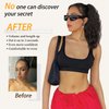 ORSUNCER Claw Clip Ponytail Extension 18" Curly Wavy Pony Tails Hair Extensions Layered Natural Looking Clip on Ponytails for Women Synthetic Hair Extensions (Black)