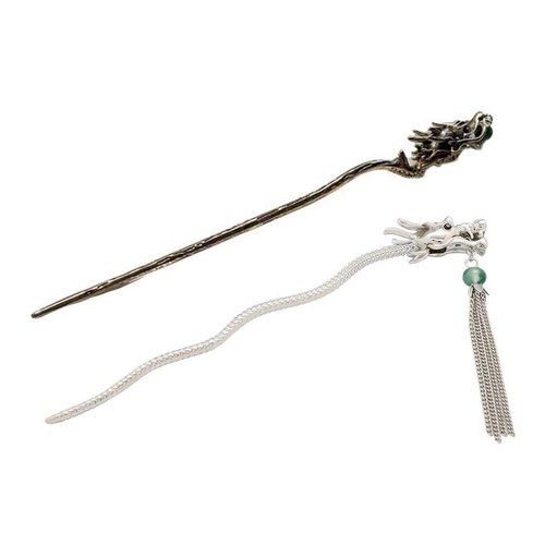 Leadigol Dragon Hair Stick Chinese Style Hair Stick Vintage Dragon Hair Pins Retro Hair Chopsticks Book Marker Hair Chopsticks for Girl Women