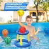 6" Mini Basketball Toy for Mini Hoops, 6 Inch Mini Pool Balls for Swimming Pool Infltable Hoops, Small Basketball For Over The Door Basketball Hoop, PVC Beach Balls for Kids Toddler Indoor 3 Pack