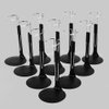 UCanaan 10 Pcs Doll Stand - Action Figure Stands with Expandable Waist Wire for 8"-14" Dolls doll stands for 8 to 12inch dolls Suitable for 1/6 Dolls Accessories，action figure stand-Black