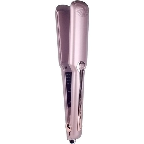 Hair Straightener Flat Iron 3/4" Inch plates, Professional Ceramic Flat Iron for Less Frizz, Flat Iron for Hair Infused with Argan Oil & Keratin, Swift Heat-up for Effortless Achieve Curls (Champagne)