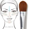 Glamza Phoera Foundation Set with Makeup Brush - Matte Cream Foundation Kit with 102 (Nude) Shade & Applicator - Full Coverage Concealer - 24hr Oil Control - 30ml